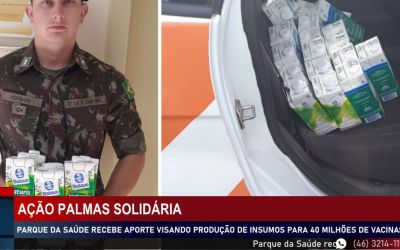 Ação Palmas Solidária - Entrega de Leite.