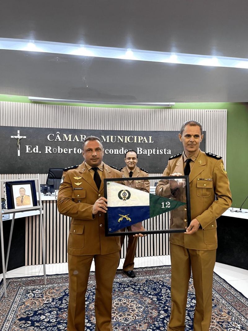 Major Flávio Rizzi assume comando da 12ª Companhia Independente da PM em Palmas, no Sudoeste do Paraná