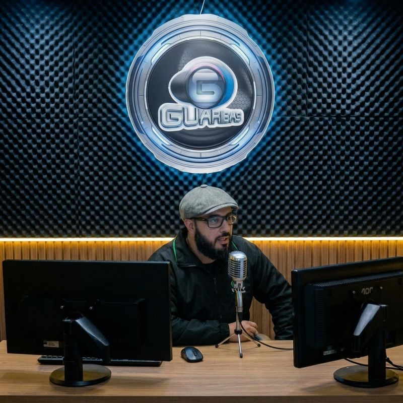 Coordenador do Curso de Especialização Interdisciplinar em Sustentabilidade visita os estúdios da Rádio Guaribas FM
