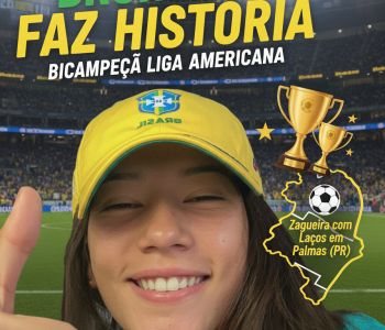 Bruninha Faz História: Zagueira com Laços em Palmas (PR) é a Bicampeã Mais Jovem da Liga Americana